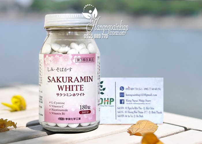 Viên uống trị nám trắng da Sakuramin White 180 viên Nhật Bản 6