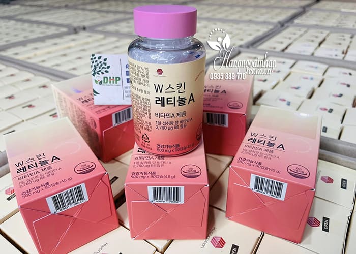 Viên uống W Skin Retinol A 500mg Hàn Quốc 90 viên 77