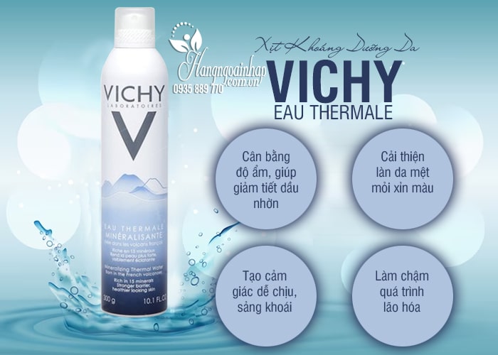 Xịt Khoáng Dưỡng Da Vichy Eau Thermale của Pháp mẫu mới 6