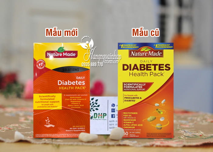 Djieu Hoa Tieu Djuong Nature Made Diabetes Health Pack 60 Goi
