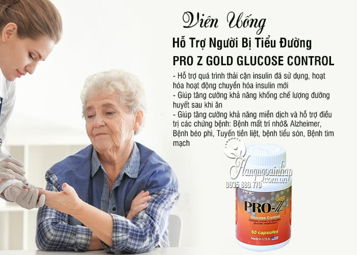 Viên Uống Pro Z Gold Glucose Control Hỗ Trợ Người Bị Tiểu Đường 7