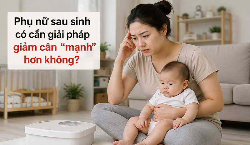 Phụ nữ sau sinh có cần giải pháp giảm cân “mạnh” hơn không?