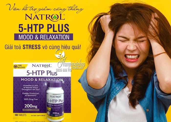 Viên hỗ trợ giảm căng thẳng Natrol 5-HTP Mood & Relaxation 2