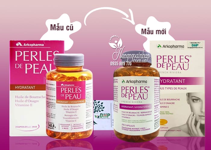 Viên uống đẹp da Collagen Perles De Peau Hydratant 200 viên của Pháp 1