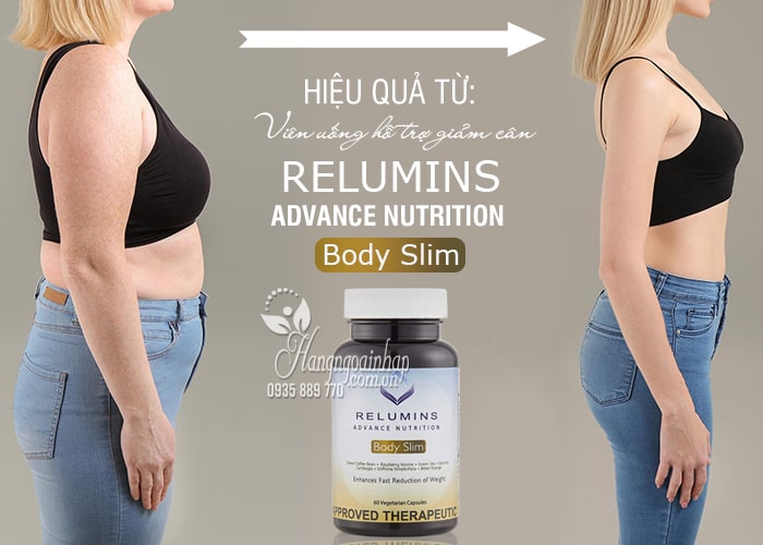 Viên uống hỗ trợ giảm cân Relumins Advance Nutrition Body Slim 60 viên của Mỹ1