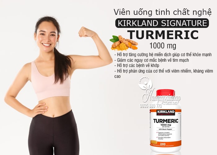 Viên uống tinh chất nghệ KIRKLAND SIGNATURE TURMERIC 1000 MG của Mỹ2