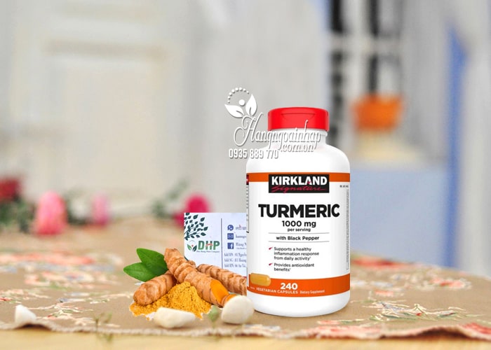 Viên uống tinh chất nghệ KIRKLAND SIGNATURE TURMERIC 1000 MG của Mỹ