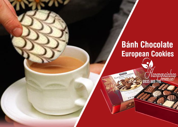 Bánh Chocolate European Cookies Của Mỹ (Hộp 1,4kg)