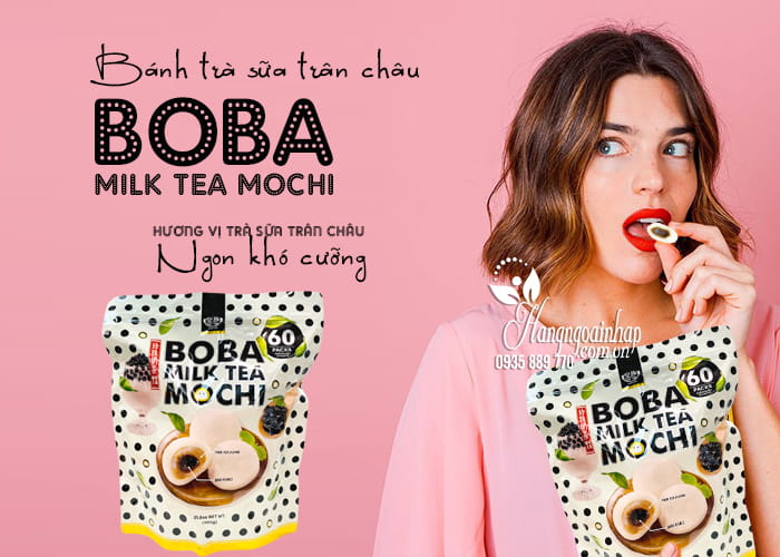Bánh Mochi trà sữa trân châu Boba Milk Tea Mochi của Mỹ 3