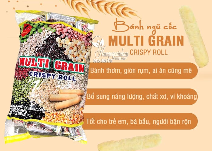 Bánh ngũ cốc Multi Grain Crispy Roll 1,25kg của Mỹ 2