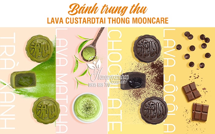 Bánh trung thu Lava Custard Tai Thong MoonCare hộp 8 cái 3