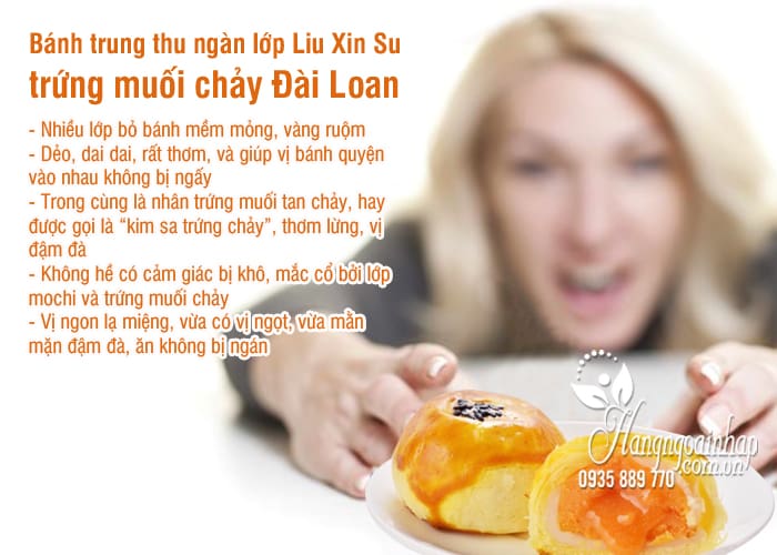 Bánh trung thu ngàn lớp Liu Xin Su trứng muối chảy Đài Loan 8