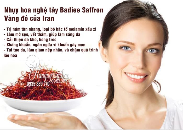 Nhụy hoa nghệ tây Saffron Badiee - Vàng đỏ của Iran 4