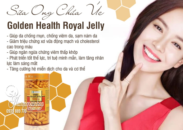 Sữa Ong Chúa Úc Golden Health Royal Jelly 1600mg 365 Viên 7