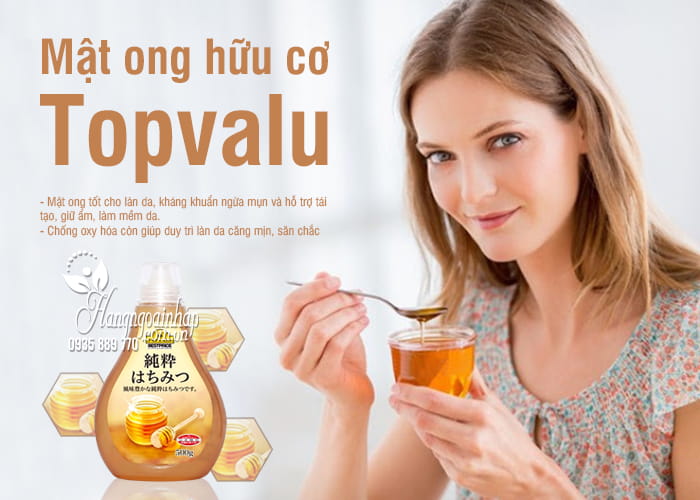 Mật ong hữu cơ Topvalu 500g Nhật Bản - Món quà sức khỏe  1