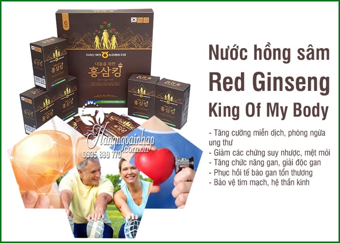 Nước hồng sâm Red Ginseng King Of My Body Hàn Quốc 30 gói 7