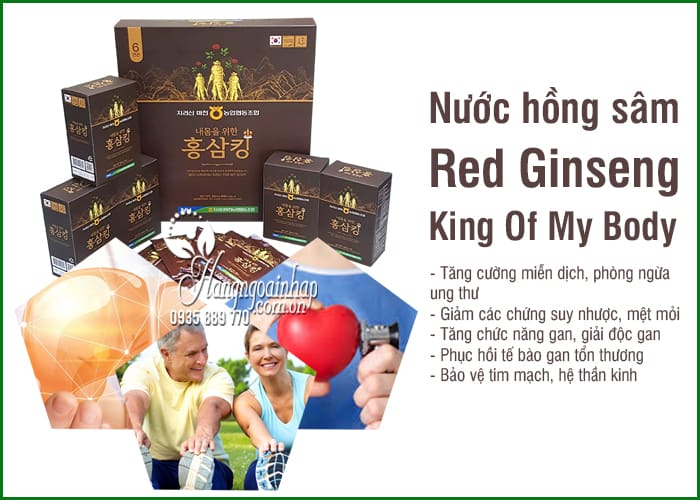 Nước hồng sâm Red Ginseng King Of My Body Hàn Quốc 30 gói 7