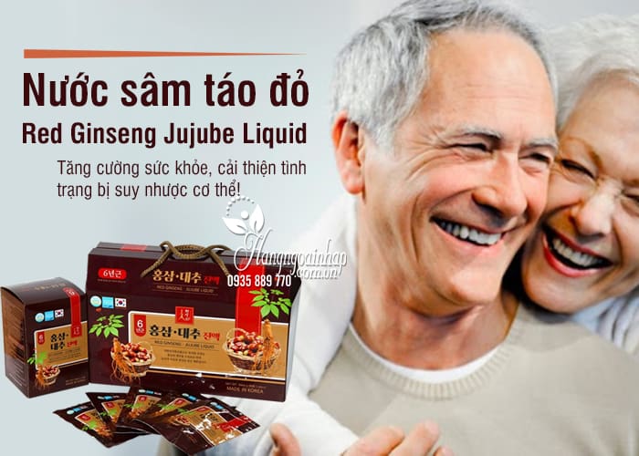 Nước sâm táo đỏ Red Ginseng Jujube Liquid 50ml x 30 gói 1