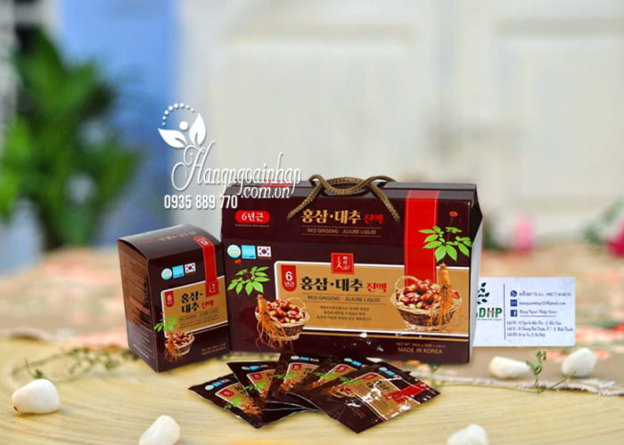 Nước sâm táo đỏ Red Ginseng Jujube Liquid 50ml x 30 gói 8