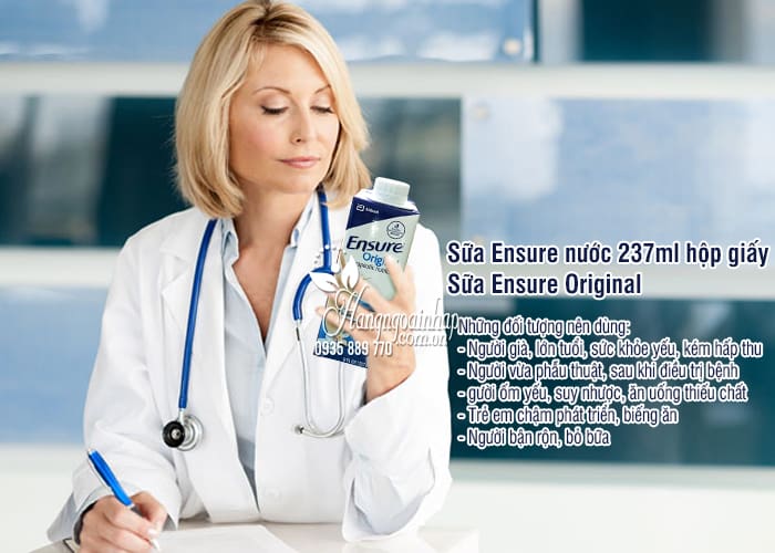 Sữa Ensure nước 237ml hộp giấy - Sữa Ensure Original của Mỹ 4