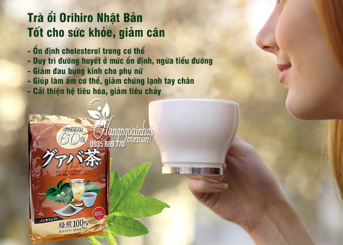 Trà ổi Orihiro Nhật Bản 60 gói - Tốt cho sức khỏe, giảm cân 2