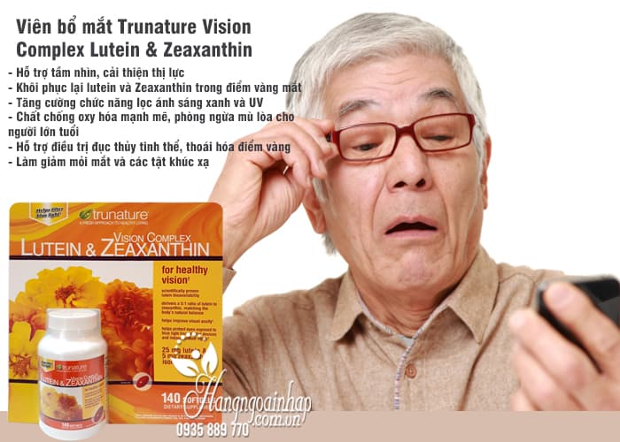 Viên bổ mắt Trunature Vision Complex Lutein & Zeaxanthin 140v 3