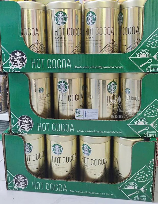 Bột ca cao hòa tan của Mỹ Hot Cocoa Classic 850g Starbucks 89