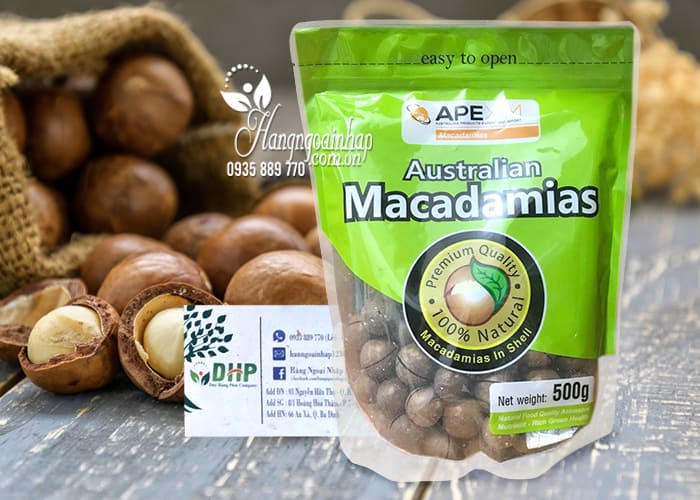 Hạt Maccadamias Ape Xim in shell Australian gói 500g - Úc 6