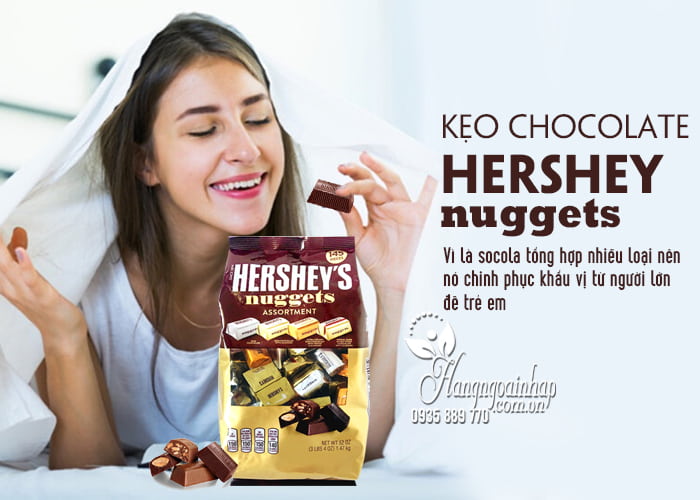 Kẹo Chocolate Hershey Nuggets 1,47Kg Của Mỹ 4