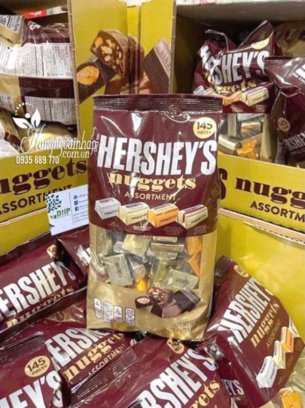 Kẹo Chocolate Hershey Nuggets 1,47Kg Của Mỹ 0