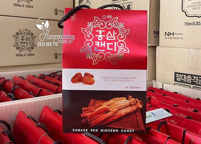 Kẹo hồng sâm Sobaek Red Ginseng Candy Hàn Quốc 00