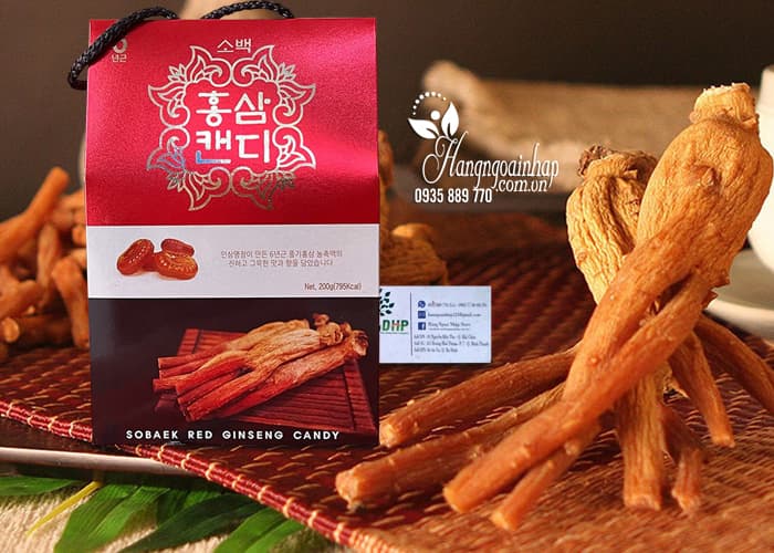 Kẹo hồng sâm Sobaek Red Ginseng Candy Hàn Quốc 1