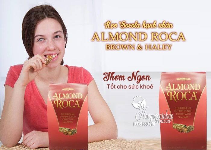 Kẹo Socola hạnh nhân Almond Roca Brown & Haley 793g 12