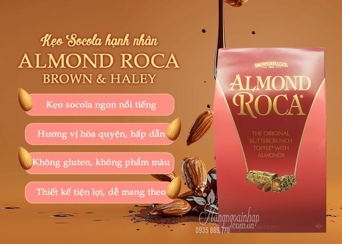 Kẹo Socola hạnh nhân Almond Roca Brown & Haley 793g 47