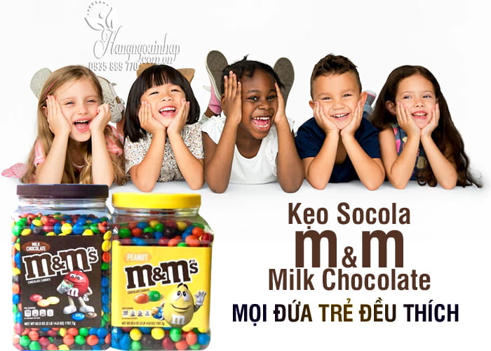 Kẹo Socola M&M Milk Chocolate 1757g Của Mỹ  1