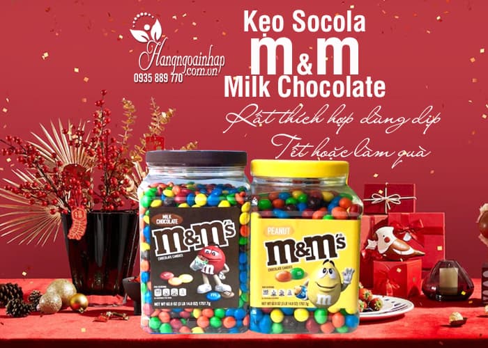 Kẹo Socola M&M Milk Chocolate 1757g Của Mỹ 7