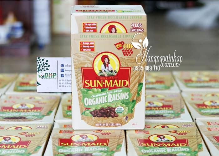 Nho khô hữu cơ Sun Maid Organic Raisins 907g x 2 của Mỹ 4