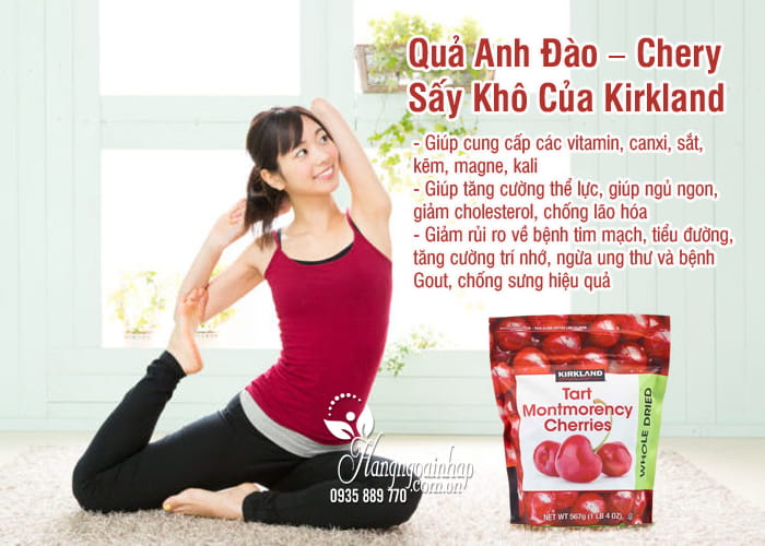 Quả Anh Đào – Chery Sấy Khô Của Kirkland (567g) Mỹ 4