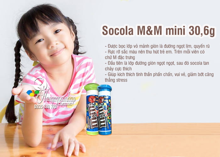 Socola M&M mini 30,6g xách tay Mỹ - Dạng thỏi tiện lợi 3