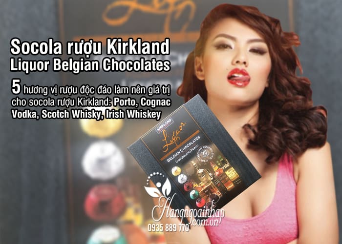 Socola rượu Kirkland Liquor Belgian Chocolates 75 viên 7