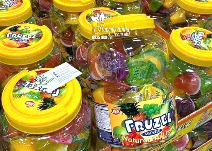 Thạch rau câu trái cây Fruzel Assorted Natural Fruit Juice Jelly Mỹ 90