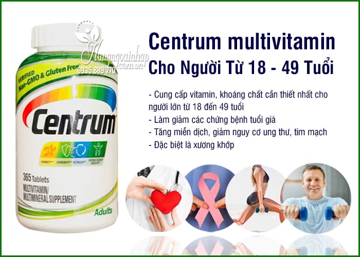 ​    ​Centrum multivitamin 365 Viên Của Mỹ Cho Người Từ 18 - 49 Tuổi 6