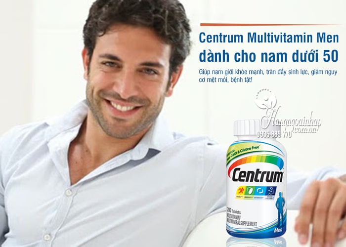 Centrum Multivitamin Men 200 viên, dành cho nam dưới 50 12