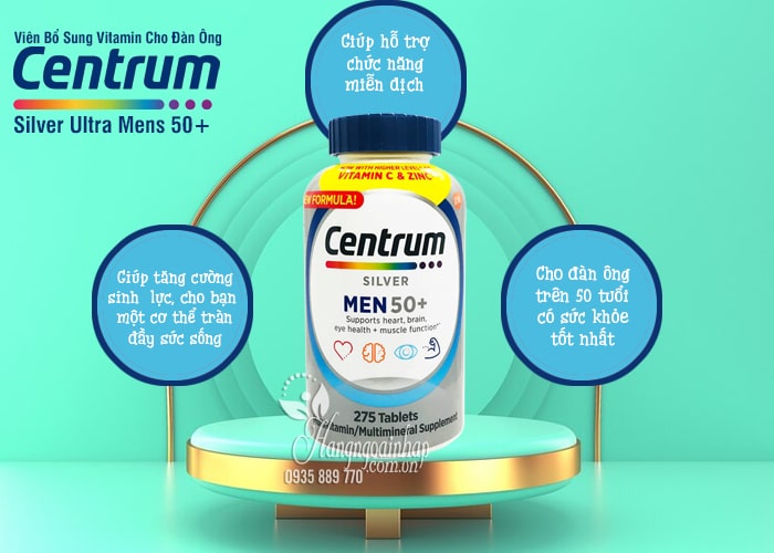 Centrum Silver Ultra Mens 50+ 275 Viên Của Mỹ 7