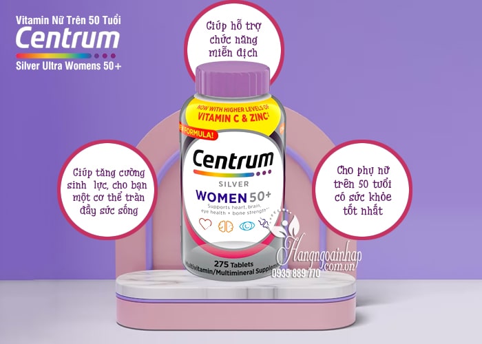 Centrum Silver Ultra Womens 50+ Của Mỹ - Vitamin Nữ Trên 50 Tuổi 5