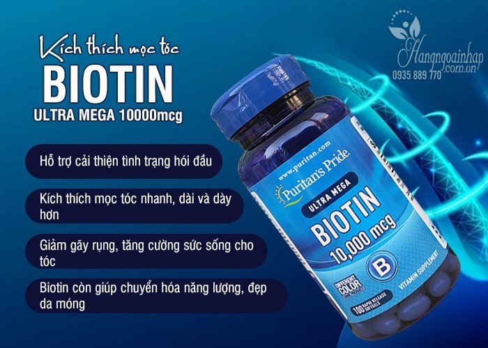 Biotin Ultra Mega 10000mcg Puritan’s Pride 100 viên 99