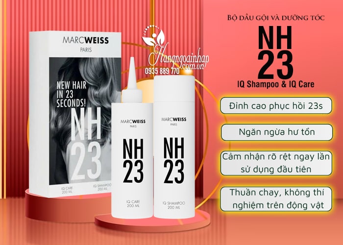 Bộ dầu gội và dưỡng tóc NH23 IQ Shampoo & IQ Care 78