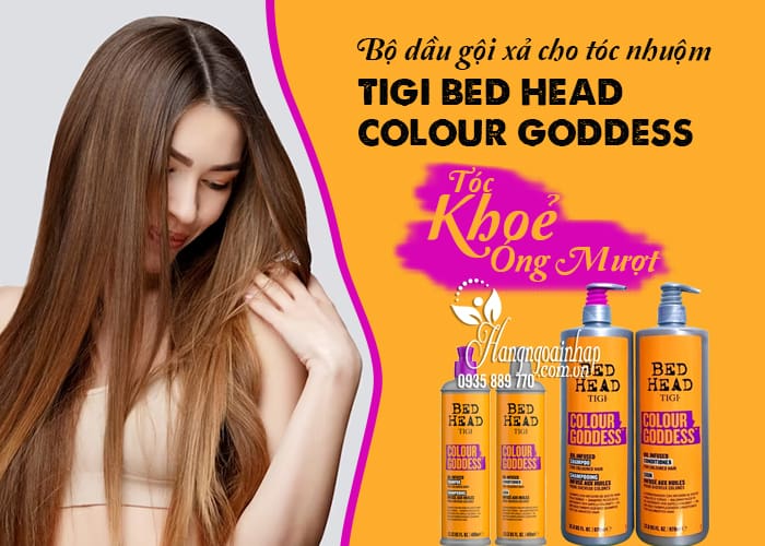 Bộ dầu gội xả cho tóc nhuộm Tigi Bed Head Colour Goddess 12