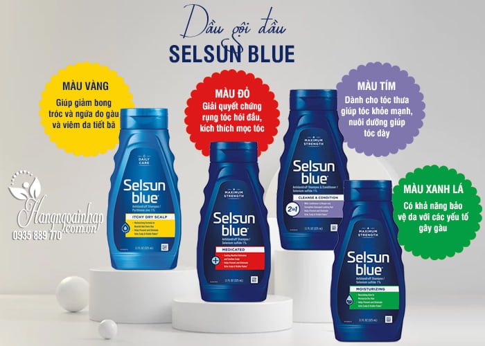 Dầu gội Selsun Blue 325ml của Mỹ chăm sóc da đầu 8