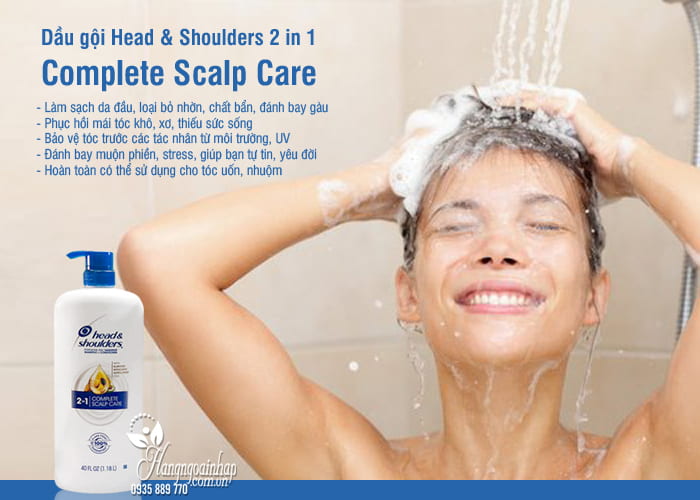 Dầu gội Head & Shoulders 2 in 1 Complete Scalp Care 1,18 lít 5